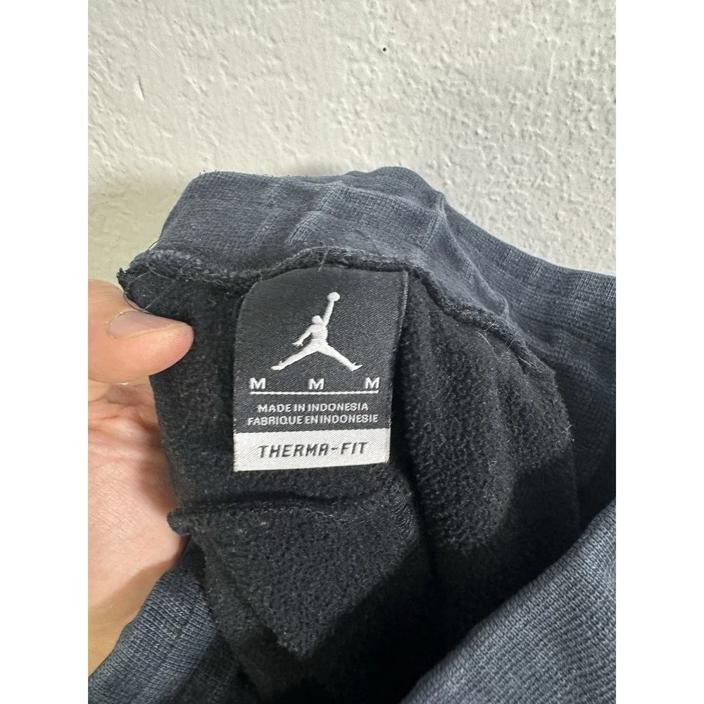 Nike Men's Jordan 11 72-10‎ Fleece Pant Black Red 777496-010 Medium Therma-Fit